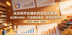 沃尔玛平台增长的实战运营课,从0到100W,打造爆款单品,实现业绩飞跃-虚拟资源库