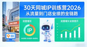 30天同城IP训练营2026年,从流量到门店业绩的全链路-虚拟资源库