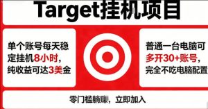 海外平台Target商品浏览曝光，24小时运行无需人工值守，日收益100美刀+电脑可多开【揭秘】-虚拟资源库