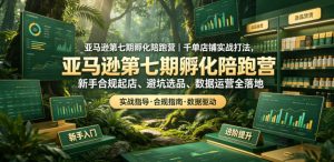 亚马逊第七期孵化陪跑营|千单店铺实战打法,新手合规起店、避坑选品、数据运营全落地-虚拟资源库