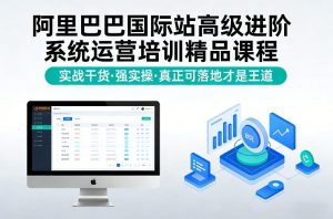 阿里巴巴国际站高级进阶系统运营培训精品课程,实战干货,强实操,真正可落地才是王道-虚拟资源库
