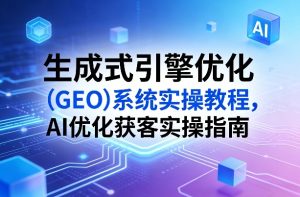 生成式引擎优化(GEO)系统实操教程,AI优化获客实操指南-虚拟资源库