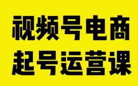 视频号电商起号运营课,教新人如何自然流起号,助力商家0-1突破-虚拟资源库