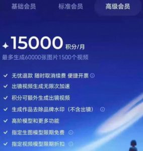 撸即梦积分技术，499充值得15000积分技术，效果自测，不保证百分百-虚拟资源库