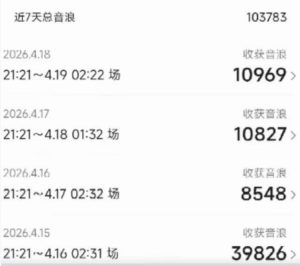 外面卖1600抖音美女无人直播撸音浪项目,号称不封号,当场最高撸6W音浪!【附详细教程】-虚拟资源库