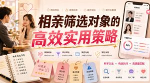 付费文章:相亲筛选对象的高效实用策略-虚拟资源库
