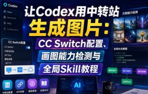 让Codex用中转站生成图片:CC Switch配置、画图能力检测与全局Skill教程-虚拟资源库