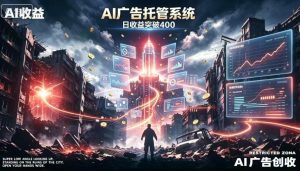 AI智能广告,全自动化运行,单日可达400+,小白新手0基础上手【揭秘】-虚拟资源库