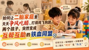 付费文章：如何让二胎家庭里天天争风吃醋、打得鸡飞狗跳的两个孩子，突然变成互帮互助的铁血同盟？-虚拟资源库