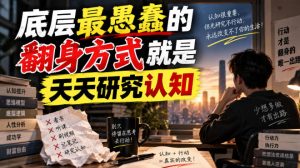 付费文章:底层最愚蠢的翻身方式就是天天研究认知-虚拟资源库