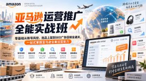 亚马逊运营推广全能实战班|零基础从账号风控、选品上架到SEO广告促销全通关,一站式掌握亚马逊全套运营能力-虚拟资源库