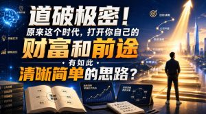 公众号灏泽异谈付费文:道破极密!原来这个时代,打开你自己的财富和前途,有如此清晰简单的思路?!-虚拟资源库