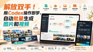 解放双手!用Codex操作即梦,自动批量生成图片和视频-虚拟资源库