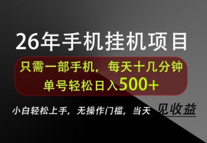 长期稳定可做,只需一部手机!单号轻松日入500+,不搞套路,只讲干货!【揭秘】-虚拟资源库