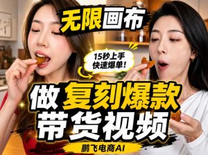 无限画布实操教程,搭一个炸裂级黑科技工作流——一键复刻爆款带货视频-虚拟资源库
