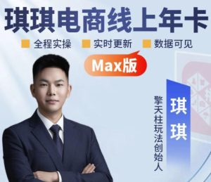 琪琪电商-拼多多年卡2026年8月更新，全类目自然流+付费爆单+擎天柱3.0大促卡流量+非标品高阶运营全套实战课（更新0827）-虚拟资源库