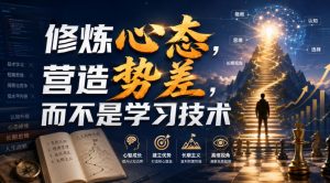 付费文章:修炼心态,营造势差,而不是学习技术-虚拟资源库