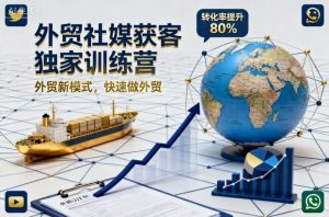 外贸社媒获客独家训练营,外贸新模式,快速做外贸(更新26年08月21日)-虚拟资源库