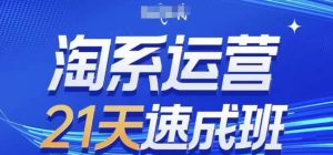 淘系运营21天速成班，0基础轻松搞定淘系运营，不做假把式，快速复制落地(更新26年8月)-虚拟资源库