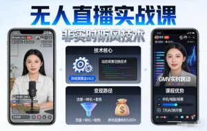 宝子哥无人直播实战课,非实时防风技术,聚焦抖音快手等平台直播带货,轻松开启直播变现之路(更新2026年08月18日)-虚拟资源库