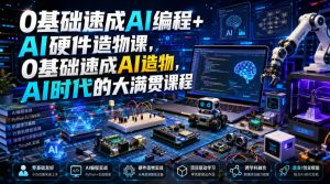 0基础速成AI编程+AI硬件造物课，0基础速成AI造物，AI时代的大满贯课程-虚拟资源库