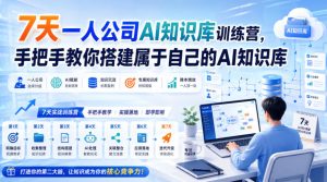 7天一人公司AI知识库训练营,手把手教你搭建属于自己的AI知识库-虚拟资源库