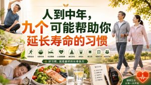 付费文章:人到中年,九个可能帮助你延长寿命的习惯-虚拟资源库