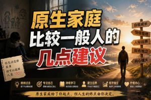 付费文章:给原生家庭比较一般人的几点建议-虚拟资源库