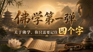 付费文章:佛学第一弹,关于佛学,你只需要记住四个字-虚拟资源库