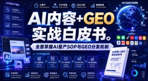 AI内容+GEO实战白皮书,全面掌握AI量产SOP与GEO分发机制【文档】-虚拟资源库